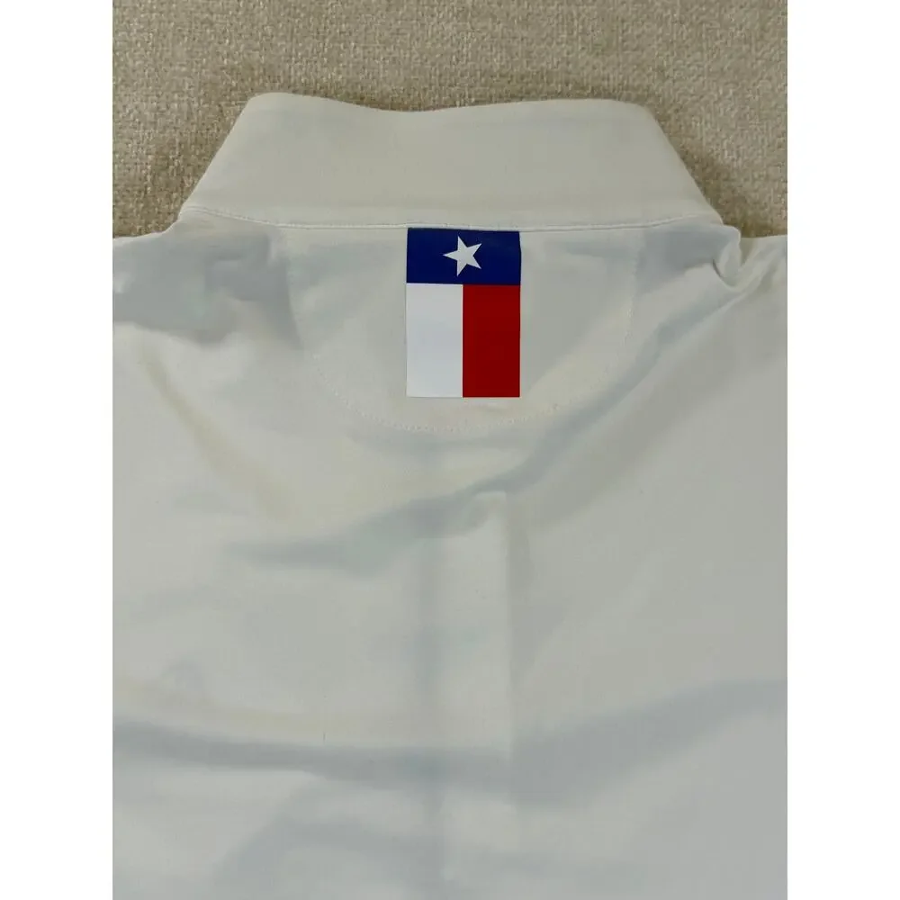 NWT Rhoback Women Large White Performance Quarter Zip Long Sleeve Golf Pullover